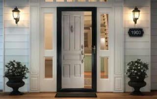 exterior solid Lacquered wooden door